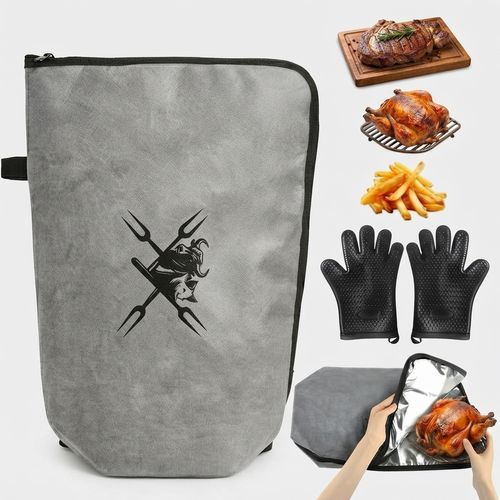 FireRiot BBQ Meat Blanket Set with Nitrile Gloves