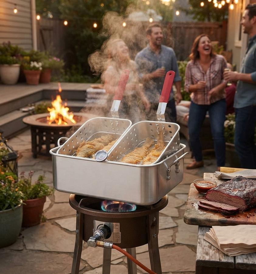 FireRiot 18QT Aluminum Deep Fryer Pot